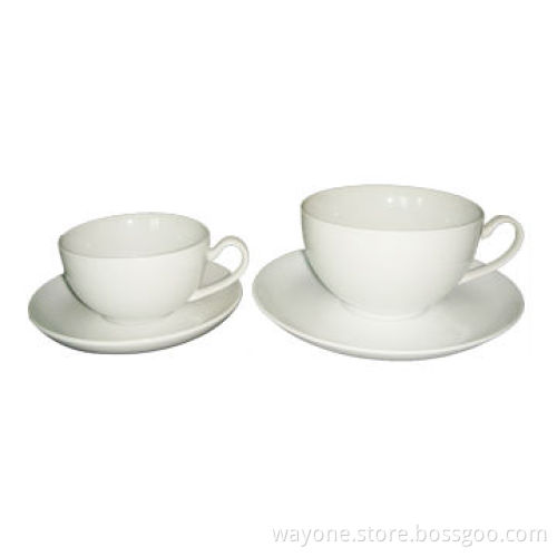 350/180mL fine porcelain cappuccino/espresso cup and saucer set, nice for promotions